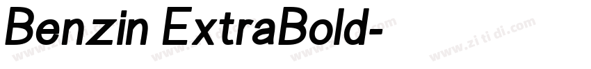 Benzin ExtraBold字体转换
